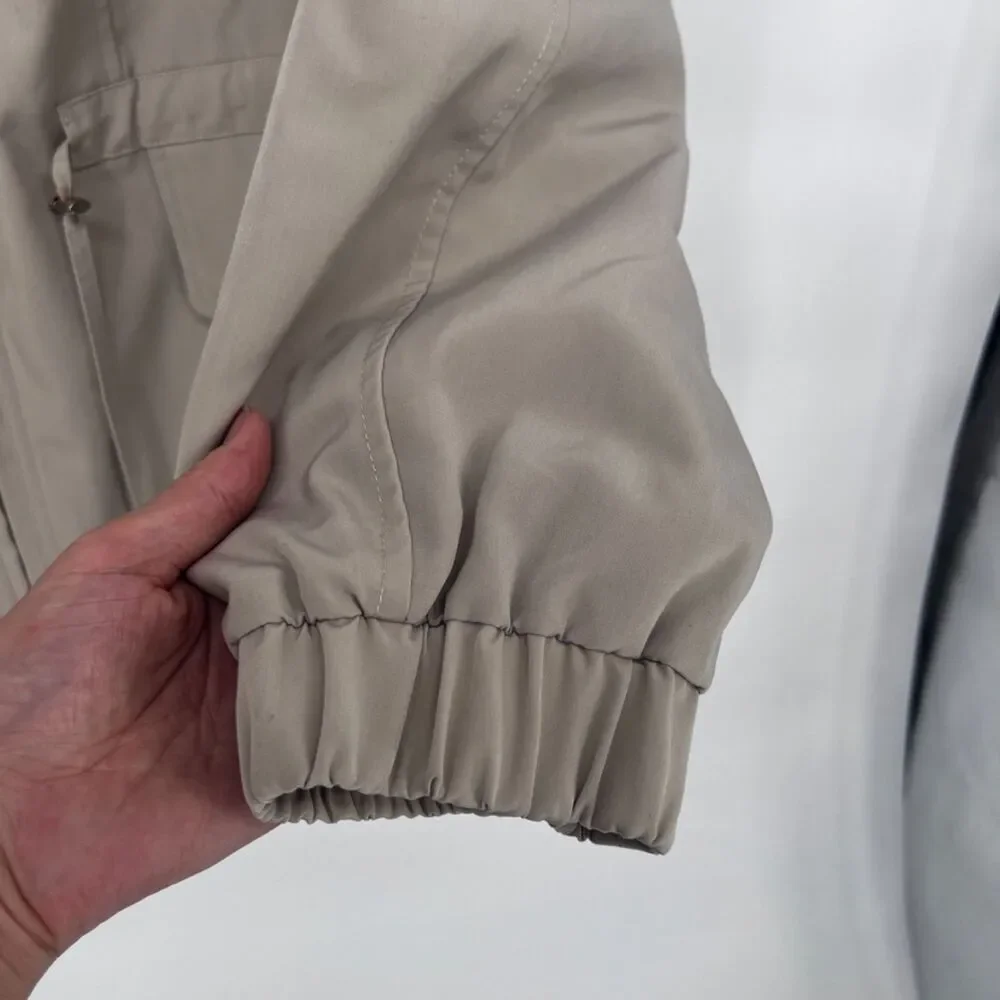 FS Limited Khaki Utility Jacket Zip Drawstring Waist Wind Rain Jacket Sz 1X‎